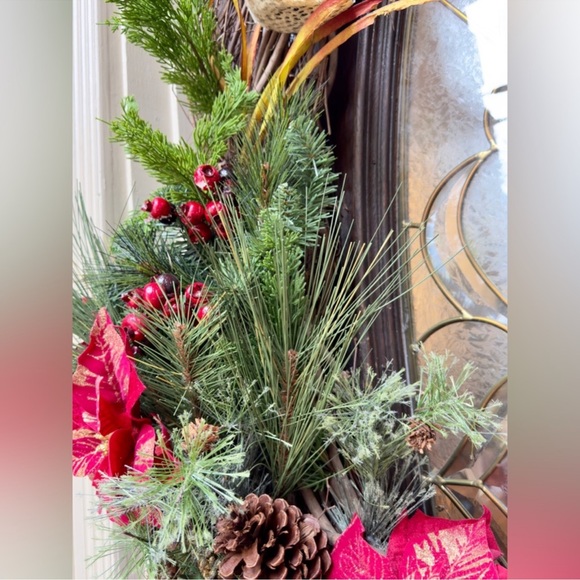 HUGE WREATH Christmas Holiday Front Door Decor Custom High End Animal Print - Picture 12 of 15